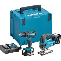 Makita DLX2134TJ 18v LXT Cordless Combi Drill and Jigsaw Kit Makita DLX2134TJ 18v LXT Cordless Combi Drill and Jigsaw Kit