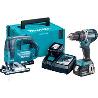 Makita DLX2202TJ1 18v LXT Cordless Brushless Combi Drill and Jigsaw Kit Makita DLX2202TJ1 18v LXT Cordless Brushless Combi Drill and Jigsaw Kit