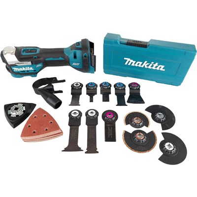 Makita DTM52 18v LXT Cordless Brushless Starlock Plus Oscillating Multi Tool and Accessories