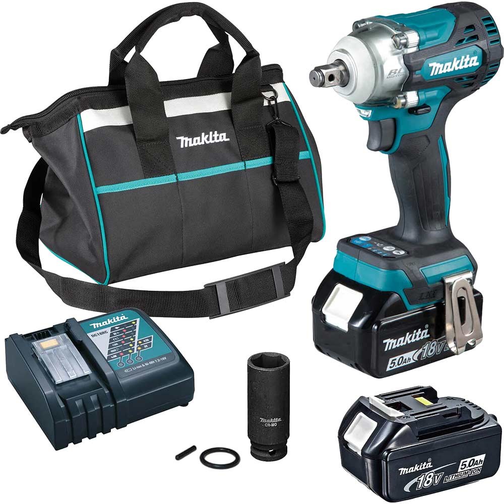 18V Brushless Impact Ratchet Wrench – 1/2" Square Drive For Makita 18V Batteries (Tool Only)