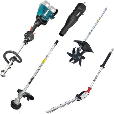 Makita DUX60 Twin 18v LXT Cordless Brushless Split Shaft Garden Multi Tool Set