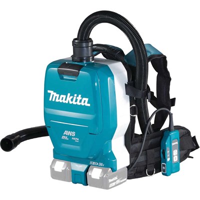 Makita DVC265 Twin 18v LXT Cordless Brushless Backpack Vacuum Cleaner