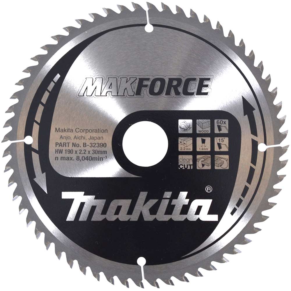 Makita Makforce Circular Saw Blade For Wood Cutting