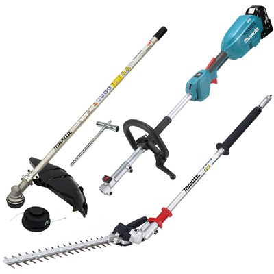 Makita DUX18 18v LXT Cordless Brushless Split Shaft Garden Multi Tool Kit