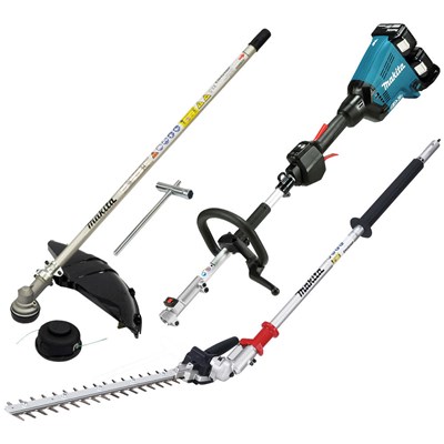 Makita DUX60 Twin 18v LXT Cordless Brushless Split Shaft Garden Multi Tool Kit