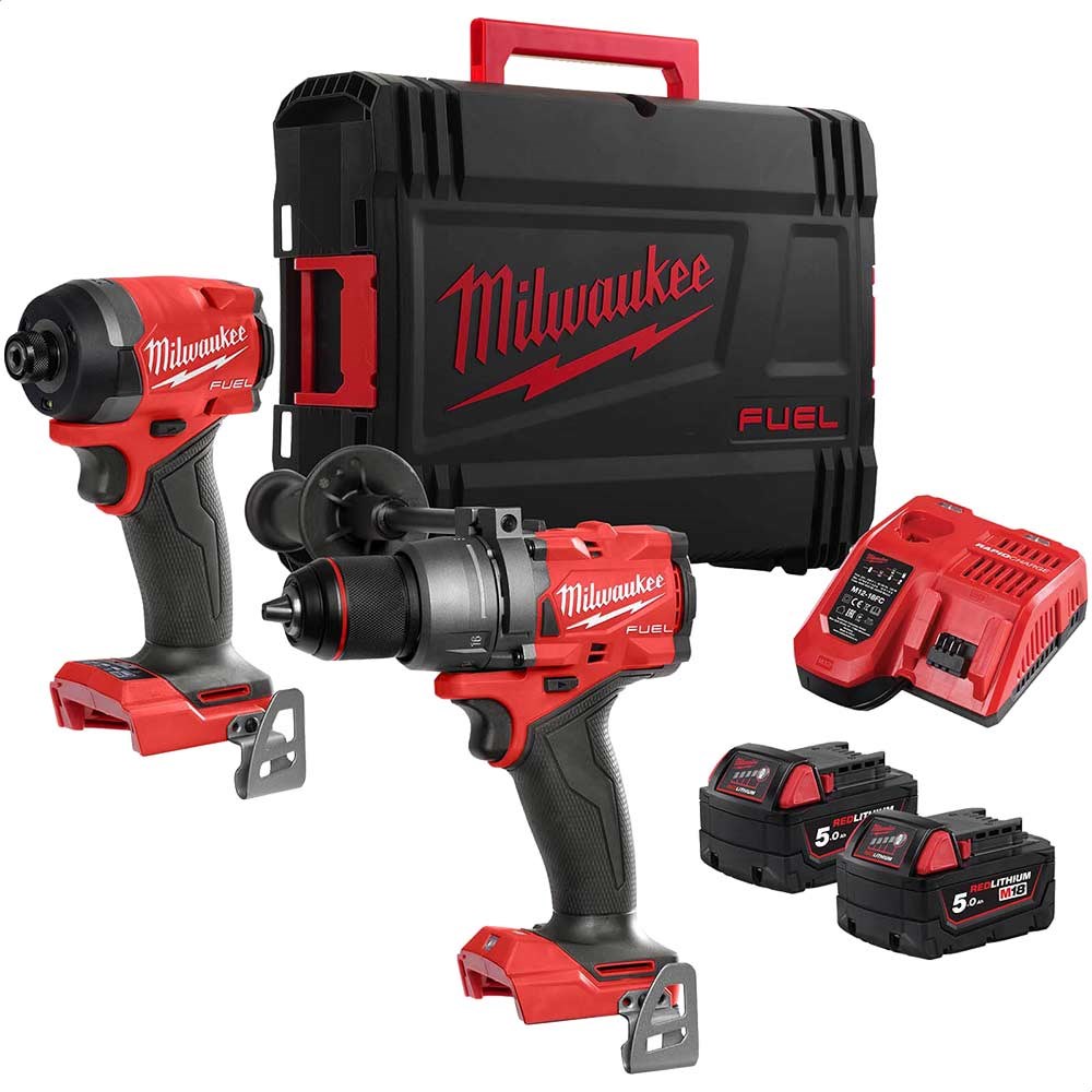 Milwaukee M18 FPP2A3 Fuel 18v Cordless Brushless Combi Drill and
