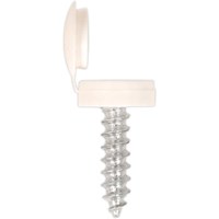 Sealey Number Plate Screws and White Flip Caps