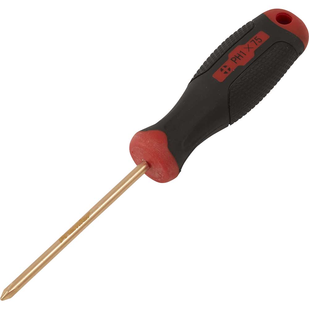 Sealey Non Sparking Phillips Screwdriver Ph1 75Mm 0.035Kg