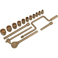 Sealey 17 Piece 1/2" Drive Non Sparking Socket Set Sealey 17 Piece 1/2" Drive Non Sparking Socket Set