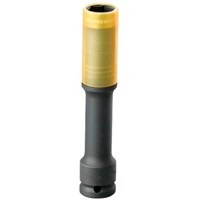 Facom 1/2" Long Reach Reinforced Impact Socket for Alloy Wheels Metric