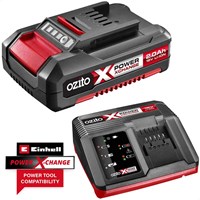 Ozito Genuine PXC 18v Cordless Li-ion Battery 2ah and Fast Charger Ozito Genuine PXC 18v Cordless Li-ion Battery 2ah and Fast Charger