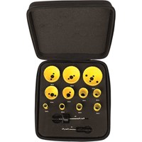 Starrett KFC11021 13 Piece Deluxe Electricians Hole Saw Set Starrett KFC11021 13 Piece Deluxe Electricians Hole Saw Set