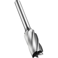 Dormer P833 Bright Cylinder Carbide Burr With Endcut