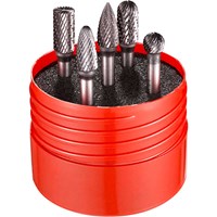 Dormer P88002 5 Piece Solid Carbide Burr Set