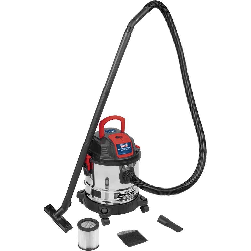 Sealey Pc195sd Wet And Dry Vacuum Cleaner / Blower 240V 20L