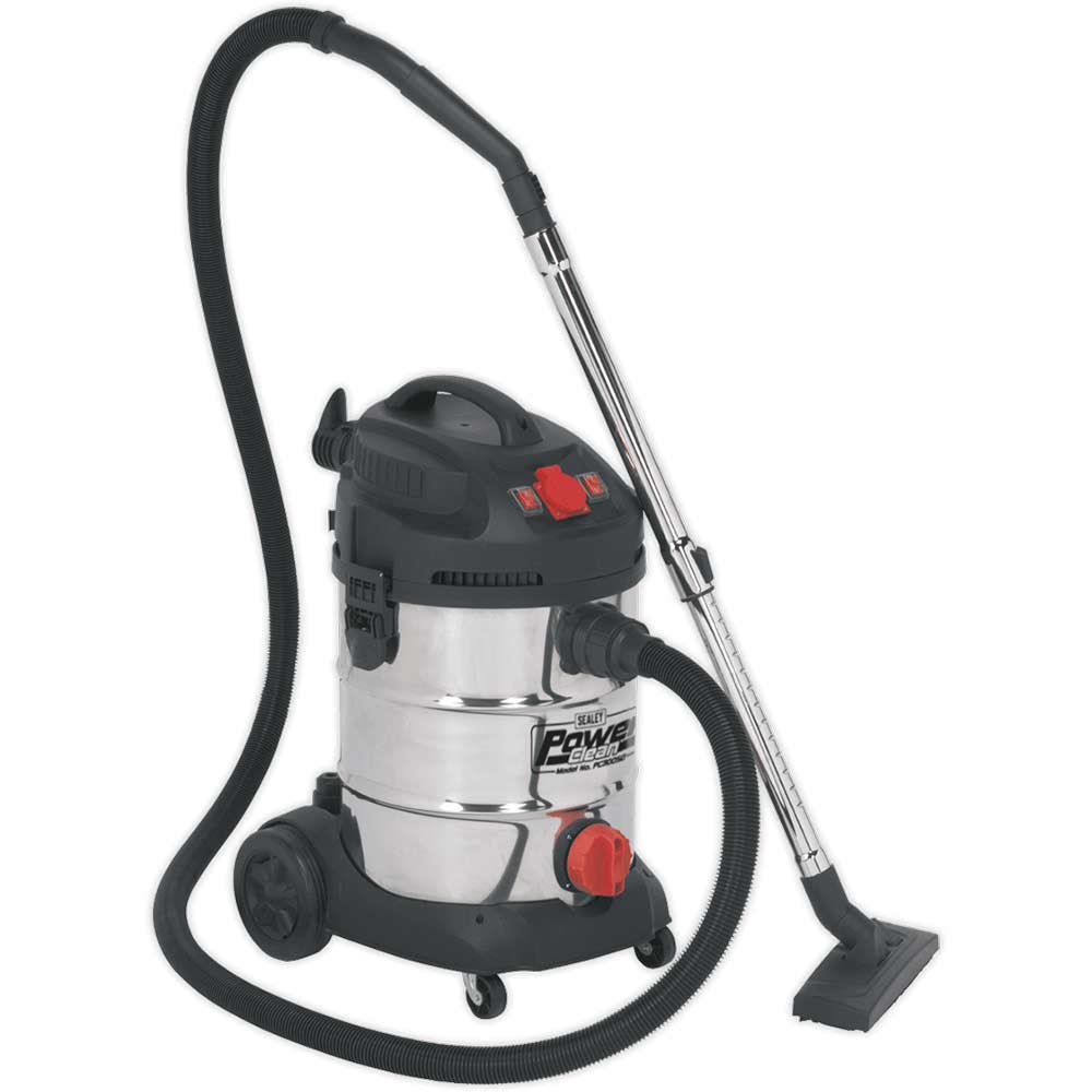Sealey Pc300sdauto Wet And Dry Vacuum Cleaner 240V 30L