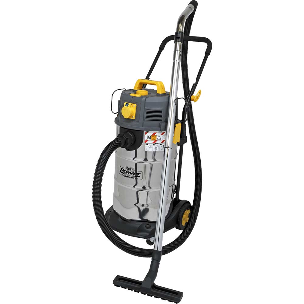 Sealey Light Pc380m Dust Free Class Wet And Dry Vacuum Cleaner 110V 38L