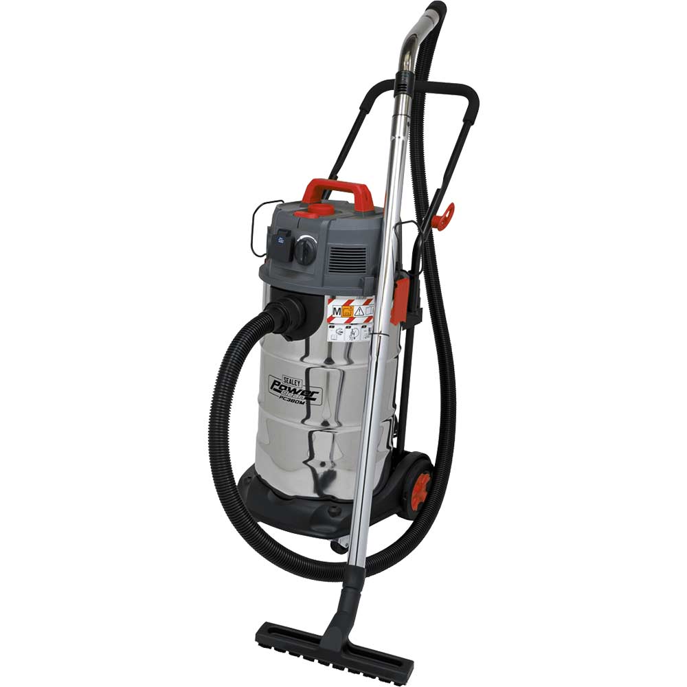 Sealey Light Pc380m Dust Free Class Wet And Dry Vacuum Cleaner 240V 38L