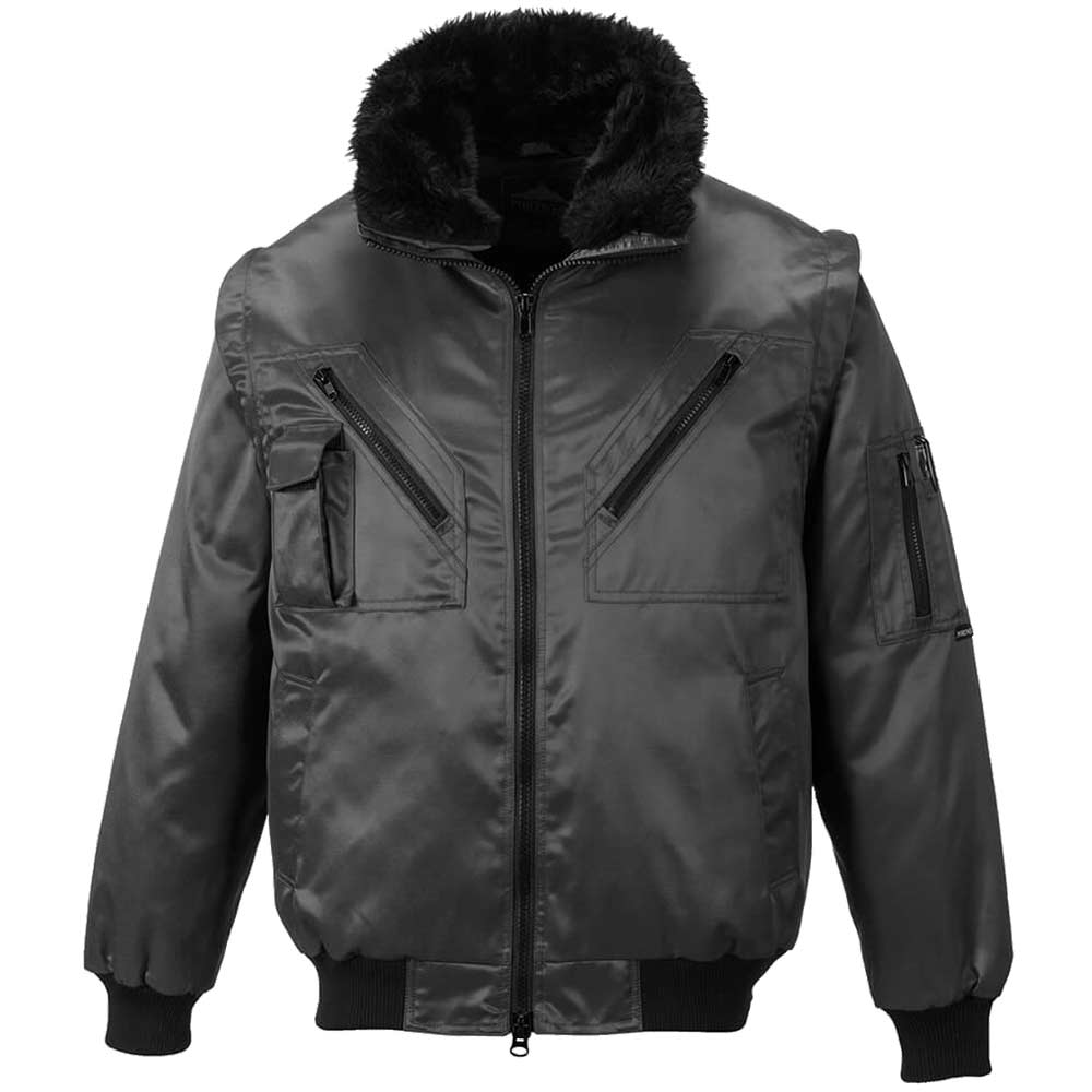 Portwest Black Pj10 Pilot Jacket Small
