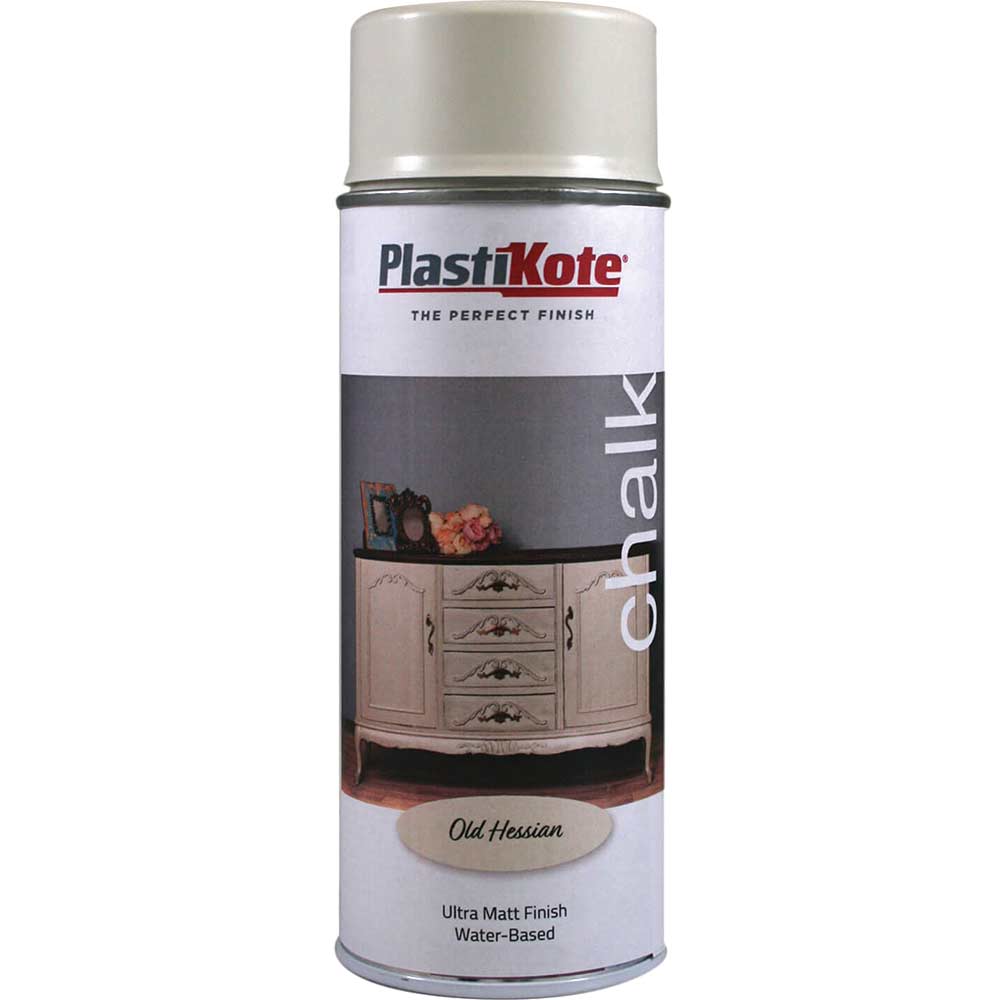 Plastikote Gold/Silver/Brown Plasti-Kote Chalk Finish Spray Paint Old Hessian 400Ml