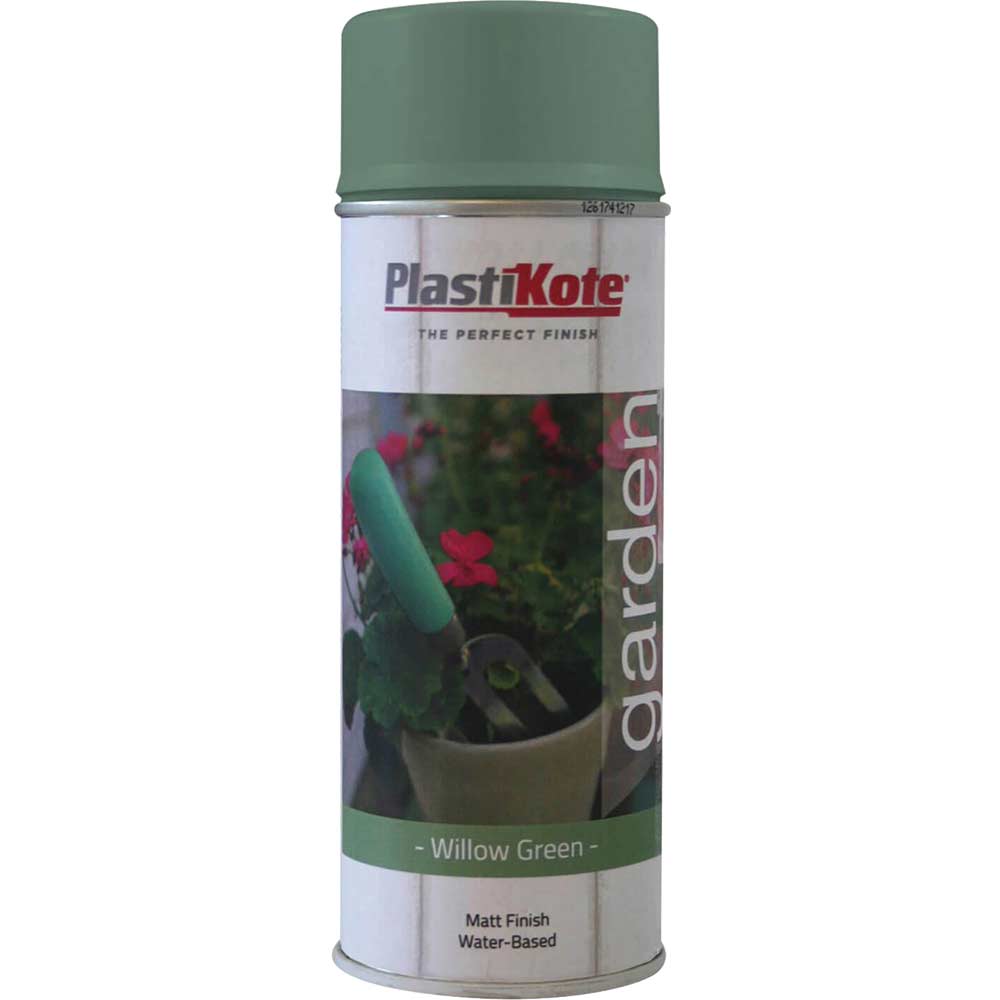 Plastikote Green Garden Colours Spray Paint Willow 400Ml