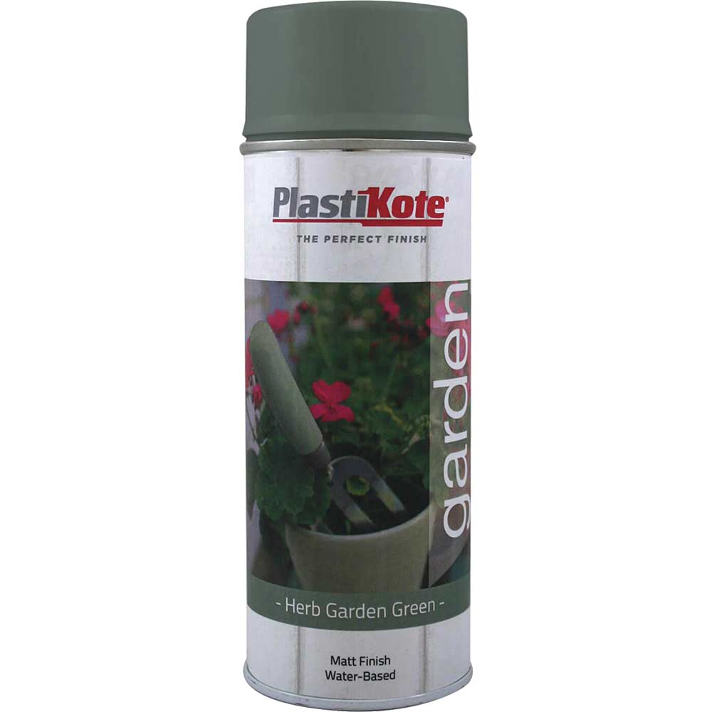 Plastikote Green Garden Colours Spray Paint Herb Garden 400Ml