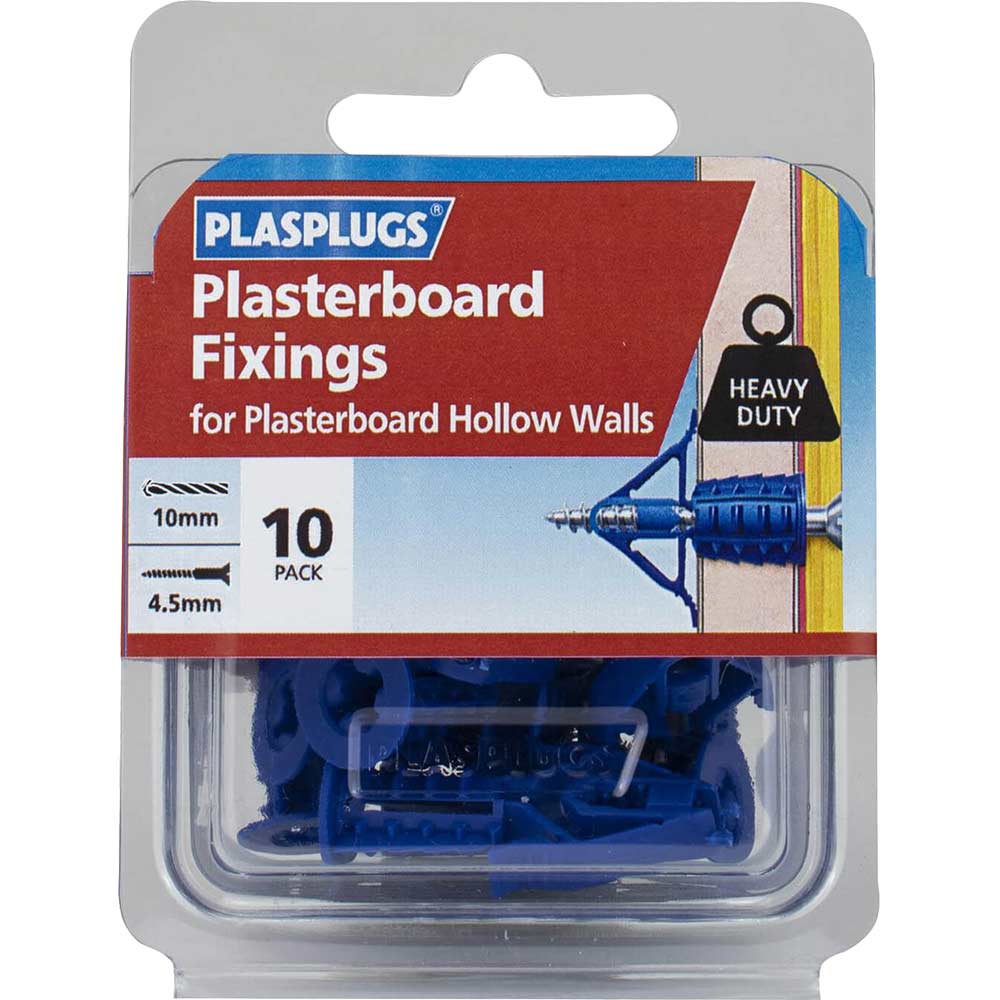 Plasplugs Heavy Duty Plasterboard Hollow Wall Fixings Plasterboard