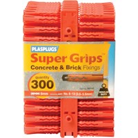 Plasplugs Regular Duty Super Grips Concrete and Brick Fixings