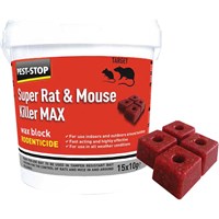 Pest Stop Super Rat and Mouse Killer MAX Wax Blocks Pest Stop Super Rat and Mouse Killer MAX Wax Blocks