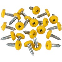 Sealey Yellow Plastic Enclosed Head Number Plate Screws