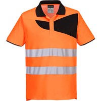 Portwest PW2 Cotton Comfort Hi Vis Polo Shirt