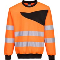 Portwest PW2 Mens Hi Vis Sweatshirt Portwest PW2 Mens Hi Vis Sweatshirt