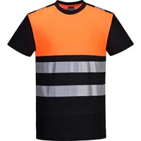 Portwest PW3 Hi Vis Cotton Comfort Class 1 Short Sleeve T Shirt Portwest PW3 Hi Vis Cotton Comfort Class 1 Short Sleeve T Shirt