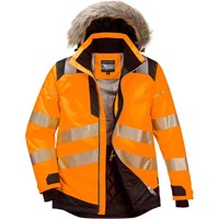 Oxford Weave 300D Class 3 PW3 Hi Vis Winter Parka Jacket Oxford Weave 300D Class 3 PW3 Hi Vis Winter Parka Jacket