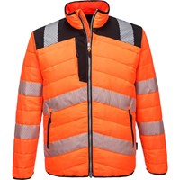 Portwest PW3 Mens Hi Vis Baffle Jacket Portwest PW3 Mens Hi Vis Baffle Jacket