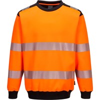 Portwest PW3 Hi Vis Crew Neck Sweatshirt Portwest PW3 Hi Vis Crew Neck Sweatshirt