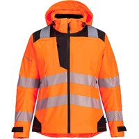 Portwest PW3 Womens Hi Vis Waterproof Rain Jacket Portwest PW3 Womens Hi Vis Waterproof Rain Jacket