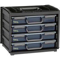 Raaco Handy Box Wall Mountable 4 Drawer Storage Cabinet Raaco Handy Box Wall Mountable 4 Drawer Storage Cabinet