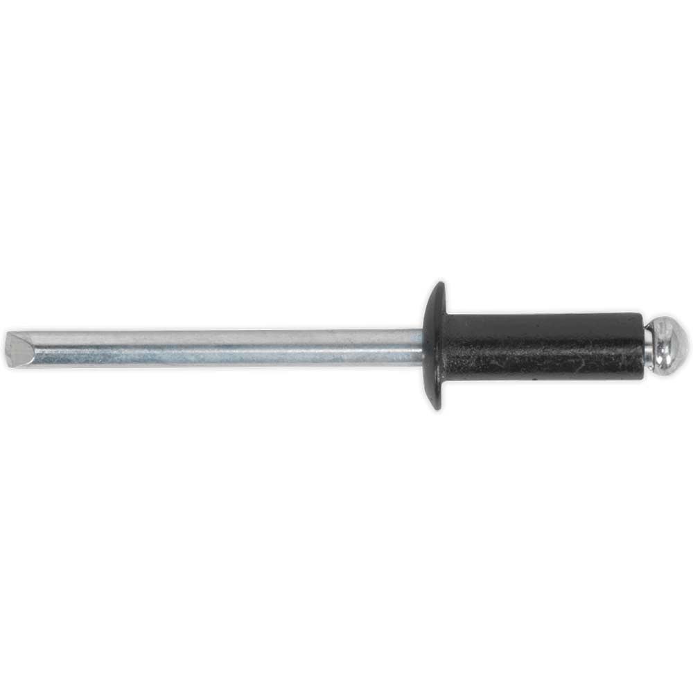 Sealey Black Aluminium Rivets 4Mm 10Mm Pack Of 200 0.00Kg