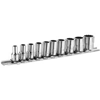 Facom RB.40AE 1/4" Drive 10 Piece 12 Point Socket Set On Rail