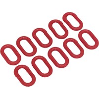 Sealey 10 Piece Red Plastic Chain Connector Set Sealey 10 Piece Red Plastic Chain Connector Set