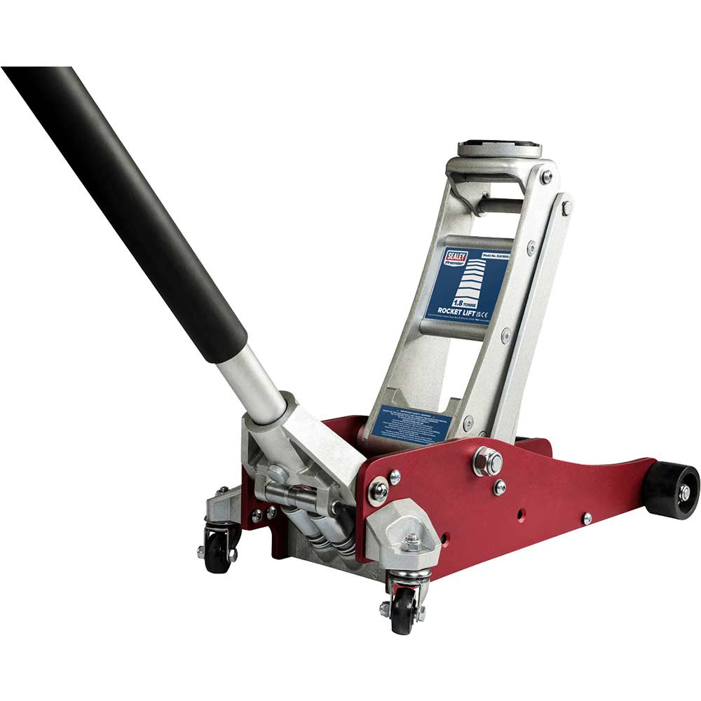Sealey Low Entry Aluminium Rocket Lift Trolley Jack 17.6Kg