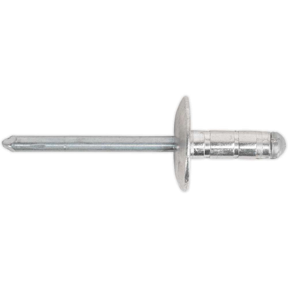 Sealey Flange Multi Grip Aluminium Rivets 4.8Mm 13Mm Pack Of 200 Large