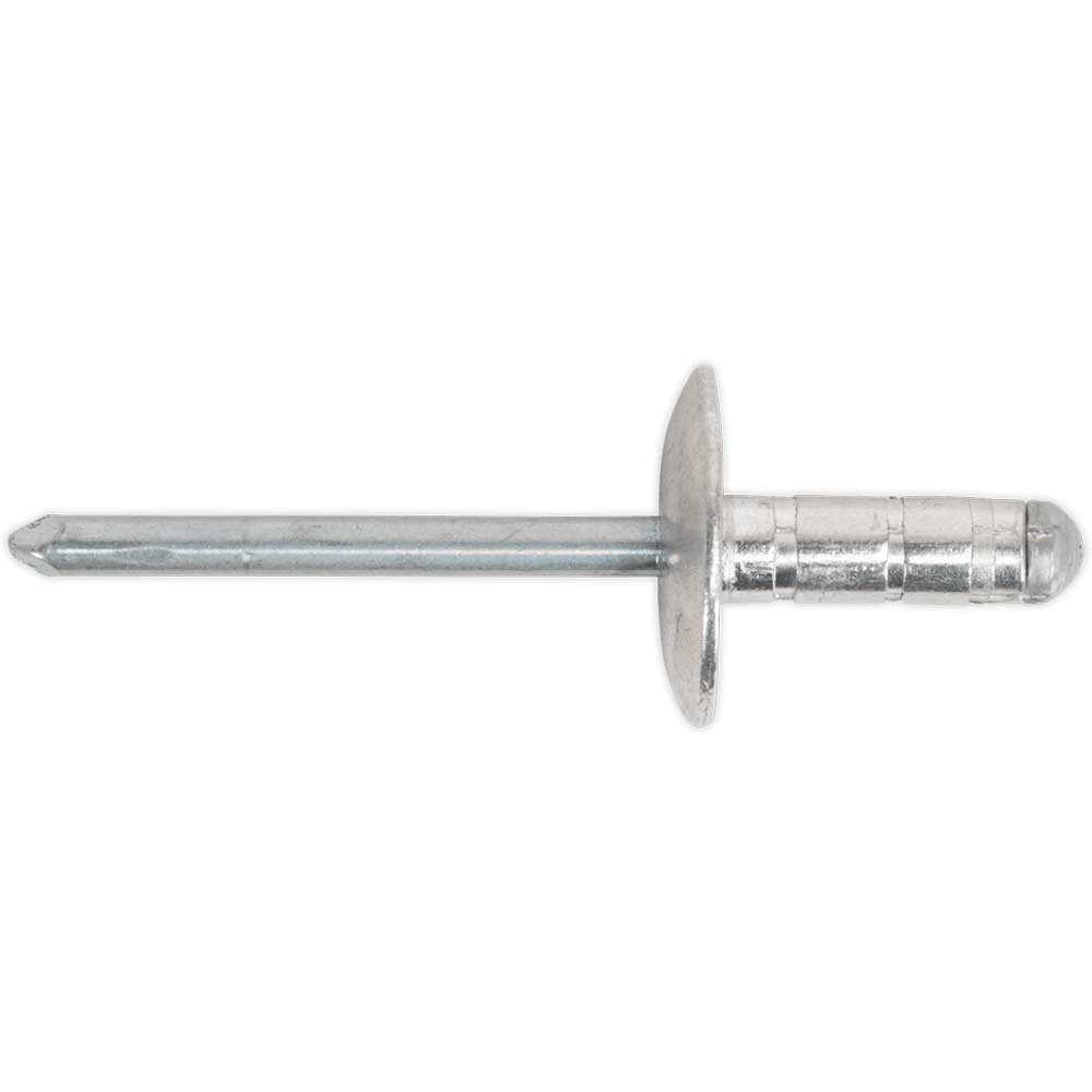 Sealey Flange Multi Grip Aluminium Rivets 4.8Mm 19Mm Pack Of 200 Large