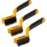 Roughneck 3 Piece Soft Grip Wide Hand Brush Set Roughneck 3 Piece Soft Grip Wide Hand Brush Set