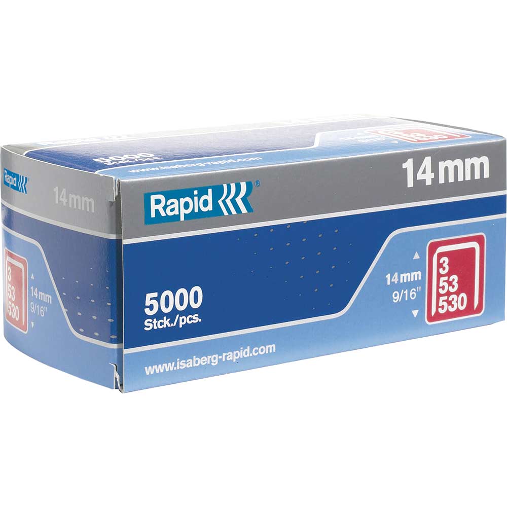 Rapid Light Type 53 Galvanised Staples 14Mm Pack Of 5000 Small