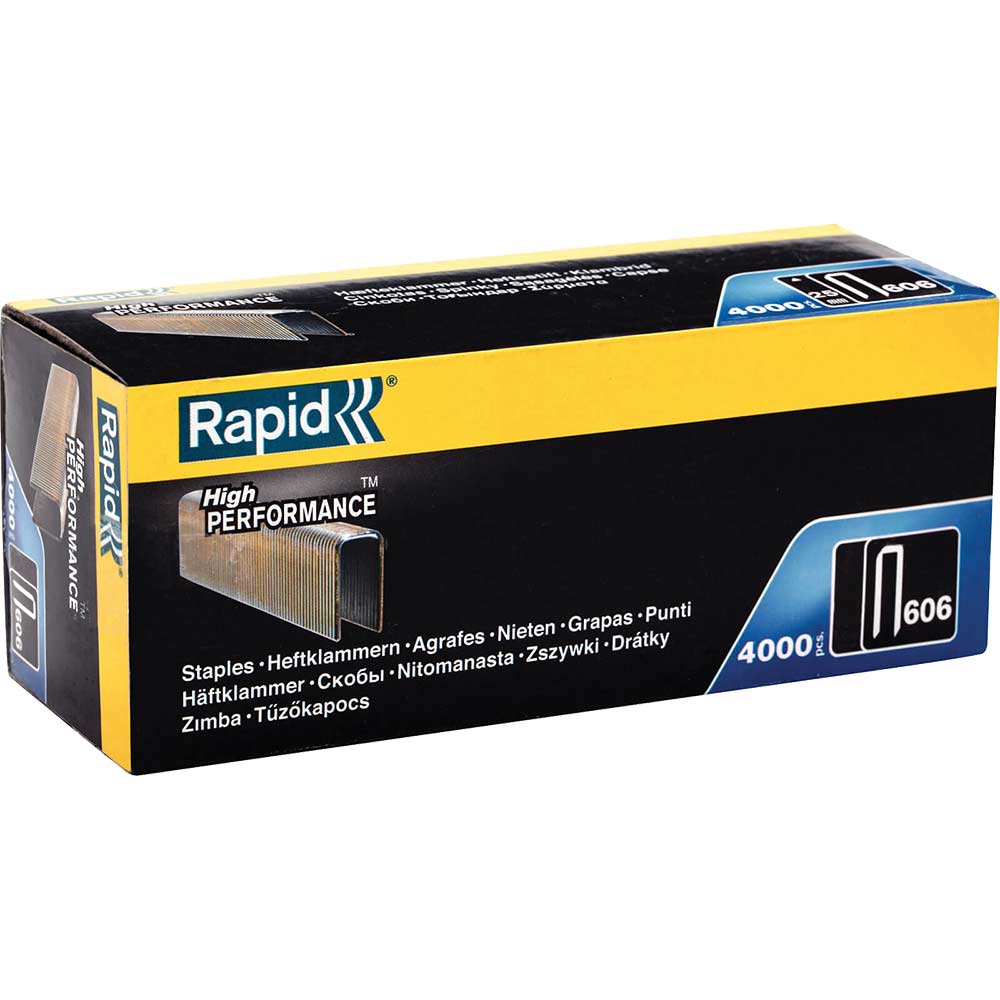 Rapid 606 Staples Narrow Crown 30Mm Pack Of 4000