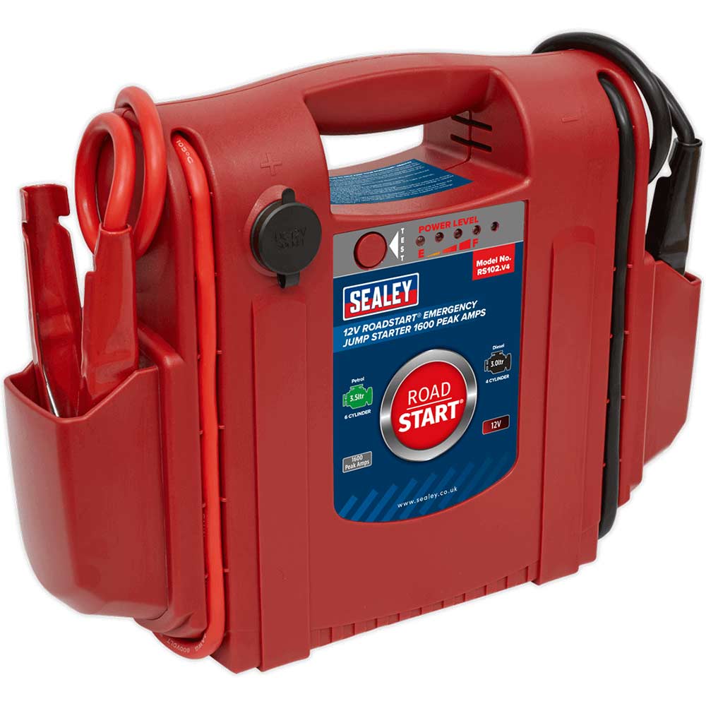 Sealey Rs102 Roadstart Emergency Jump Starter And Power Pack 3.5L