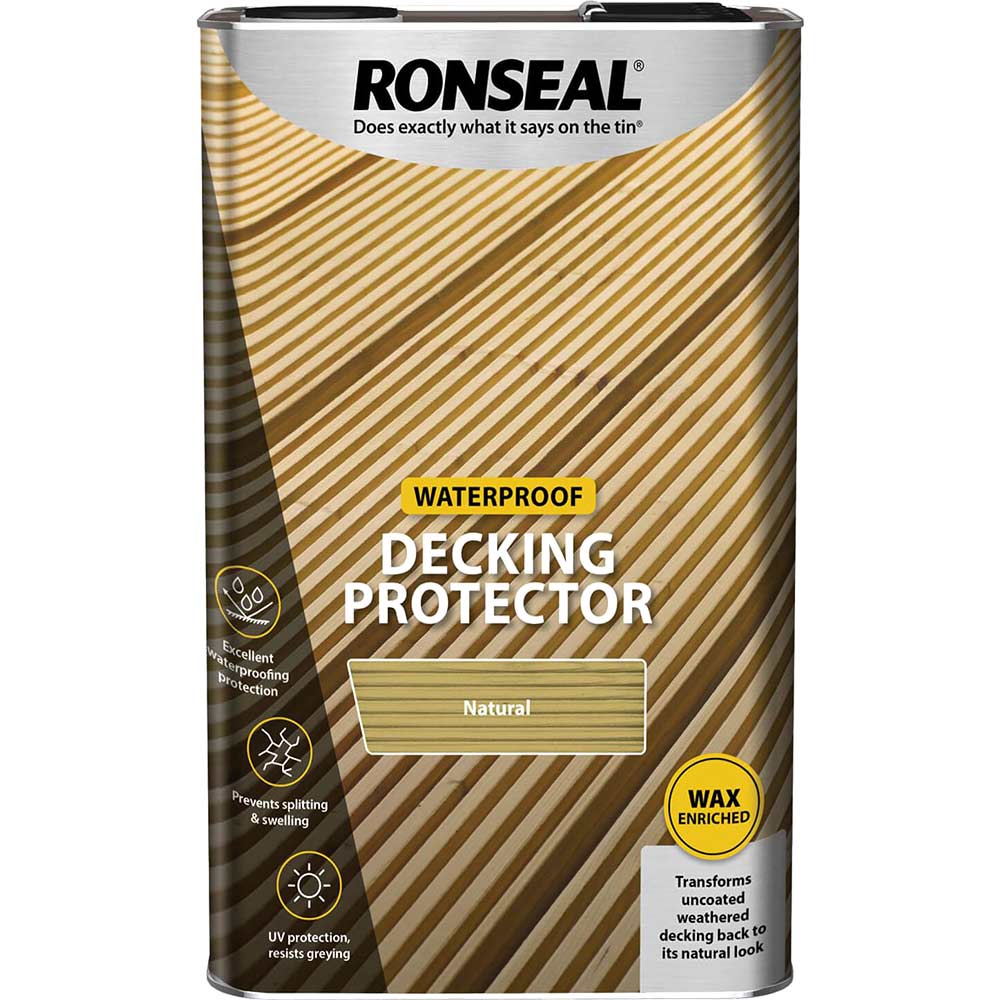 Ronseal 36434 Decking Protector Natural 5 Litre