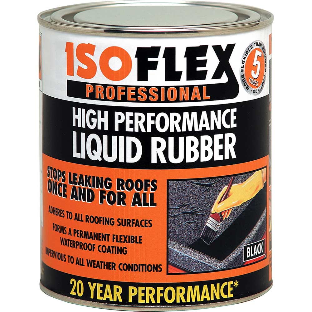 Ronseal Black Isoflex Liquid Rubber 750Ml